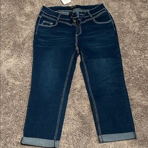 Women's Blue Ankle Jeans